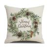 New Year Cartoon Christmas Decorations Christmas Pillowcase Polyester Cushion Cover Pillow Cover