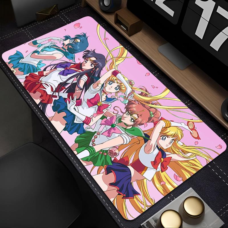 Popular Mouse Pad SSailor Moons Cute Anime Mouse Mat Office ESports Gaming Table Mat Oversized Carpet Computer Keyboard Pads