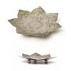 Металлическое блюдо в среднее, Никель, Medium Nickel Handicraft Flower Shape Plate,