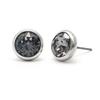 E392 Silver Knight Austrian Crystal Earrings