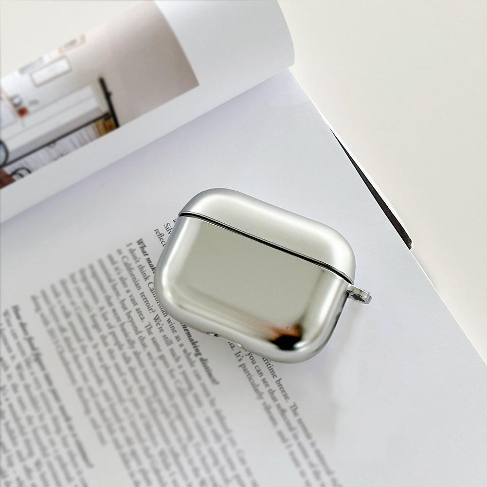 Electroplate Earphone Case For Airpods 4 Simple Protective Plastic Case Case Cover Headphone Pr U7I0