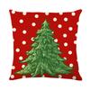 Christmas Pillow Cover Festive Festive Polyester Printed Home Living Room Sofa Pillow Cover Christmas Tree Cushion