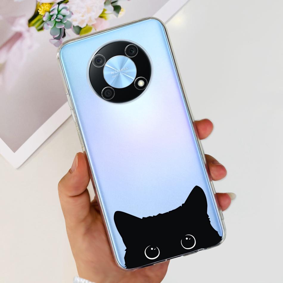 Чехол для телефона Huawei Nova Y90 NovaY90 Y 90 4G CTR-LX2 CTR-LX1 Элегантная печать Мягкий силикон Прозрачный ТПУ Тонкая задняя крышка телефона