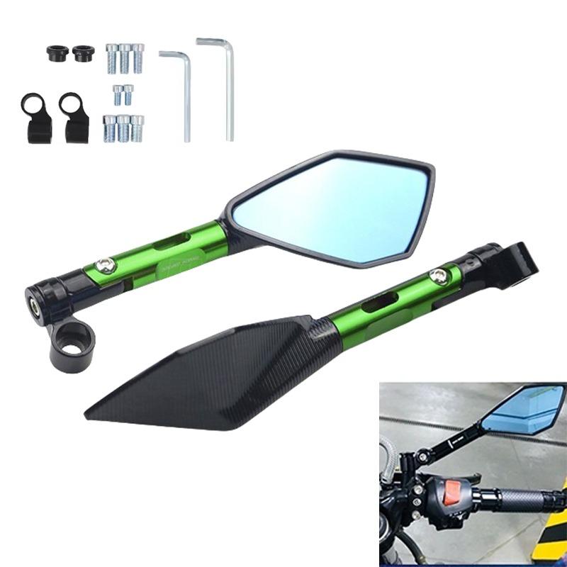 ЧПУ АЛЮМИНИЙ Кастомные Универсальные Мотоциклетные Зеркала Заднего Вида 8мм 10мм Для KAWASAKI Z750 NINJA250 HONDA R1 R6 FZ6 SUZUKI YAMAHA