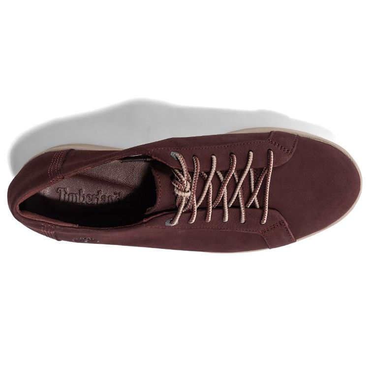 Timberland Berlin Park Durable Comfortable Thick Sole Casual Low Top Running Shoes Women Sneaker Burgundy A1RRJ