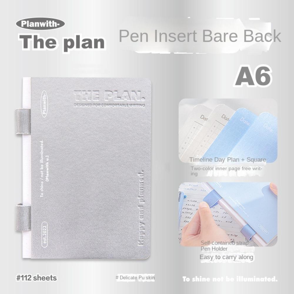 Тетрадь из искусственной кожи с подкладкой, цветные страницы, формат А6, блокнот для записей студентов