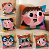 Забавная Милая Девушка Мультяшная Наволочка с Принтом Наволочка Гостиная Диван Подушка Чехол Декор Комнаты Спальни