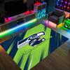 Seattle Seahawks Design Crystal Velvet Carpet Cozy Non?Slip Printed Rug For Bedroom Living Room Entrance