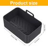 Air Fryer Silicone Tray Rectangle Oven Baking Tray Basket Reusable Liner Insert Dish For Ninja Foodi Fryer Pan Accessories