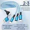 Кабель для быстрой зарядки 3 в 2 100 Вт, многопортовый зарядный шнур USB, зарядное устройство Type-C, MicroUSB, провод для мобильного телефона для iPhone 14 13 12 Huawei