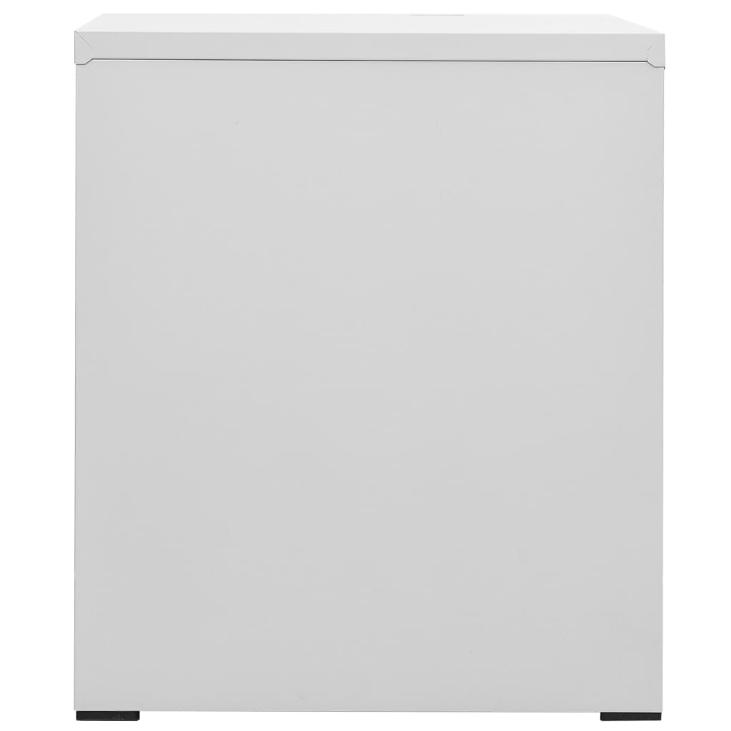 Filing Cabinet Light Grey 46 x 62 x 72.5 cm Steel