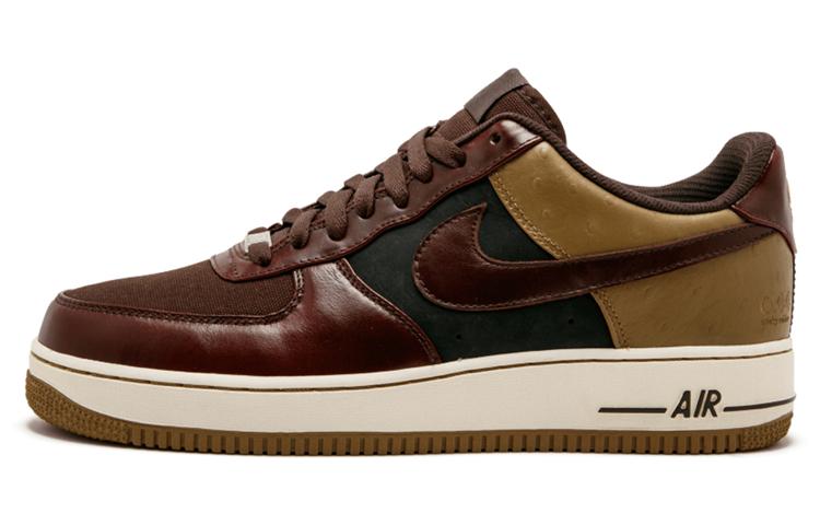Мужские кроссовки Nike Air Force 1 Low DJ Clark Kent East vs. Западный Барокко Коричневый/Барокко Коричневый-Золотисто-Бежевый-Черный
