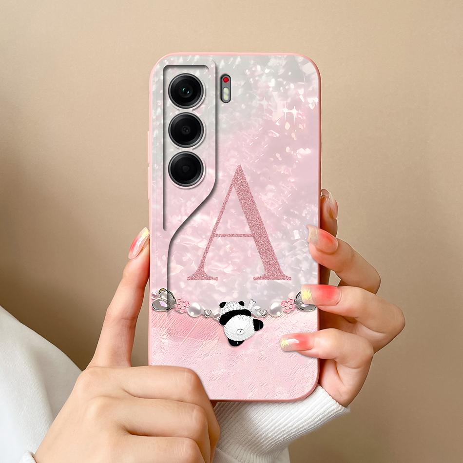 Чехол Для Tecno Camon 40 Pro Милый Панд Письма Мягкая Текстура Силиконовый Корпус Телефона Для Camon40 Pro Полная Защита Задние Крышки