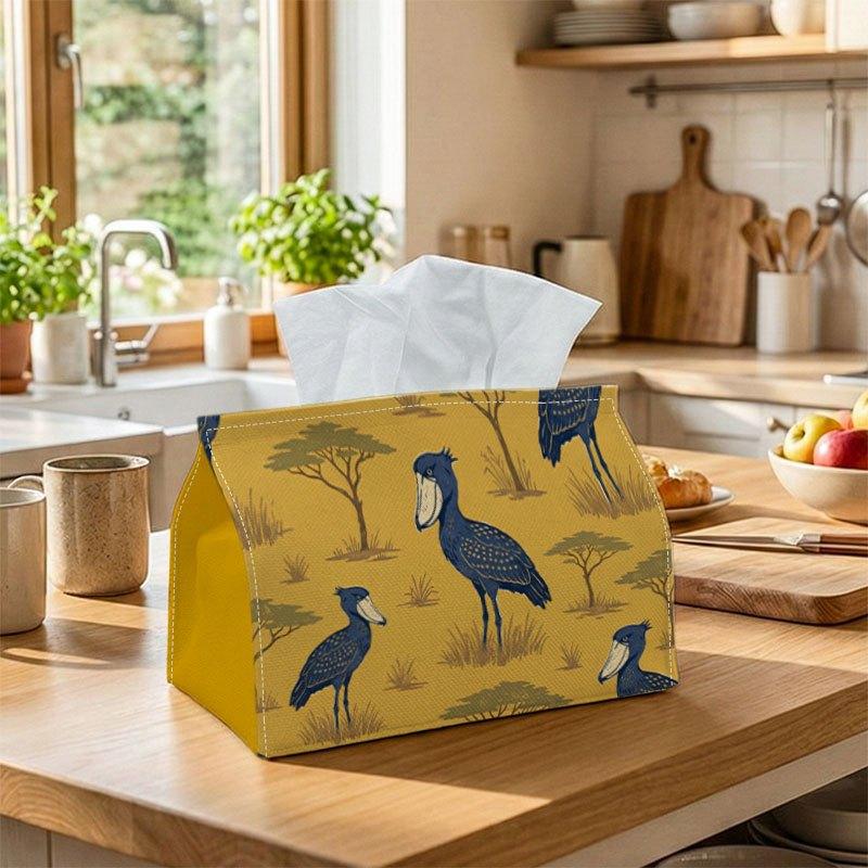 1pc Animal Tissue Box Multifunctional, Shoebill Birds Suitable for Home, Parties, And Car Decoration. This Decorative Tissue Paper Organizer Is Perfec
