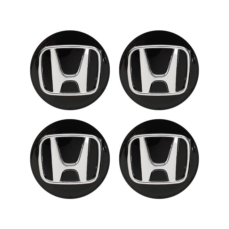4pcs Car Wheel Center Cap Hub Cover Badge Emblem Sticker Car Accessorie For Honda Civci FIT CRV Accord Jazz HRV Stepwgn CRZ 5th