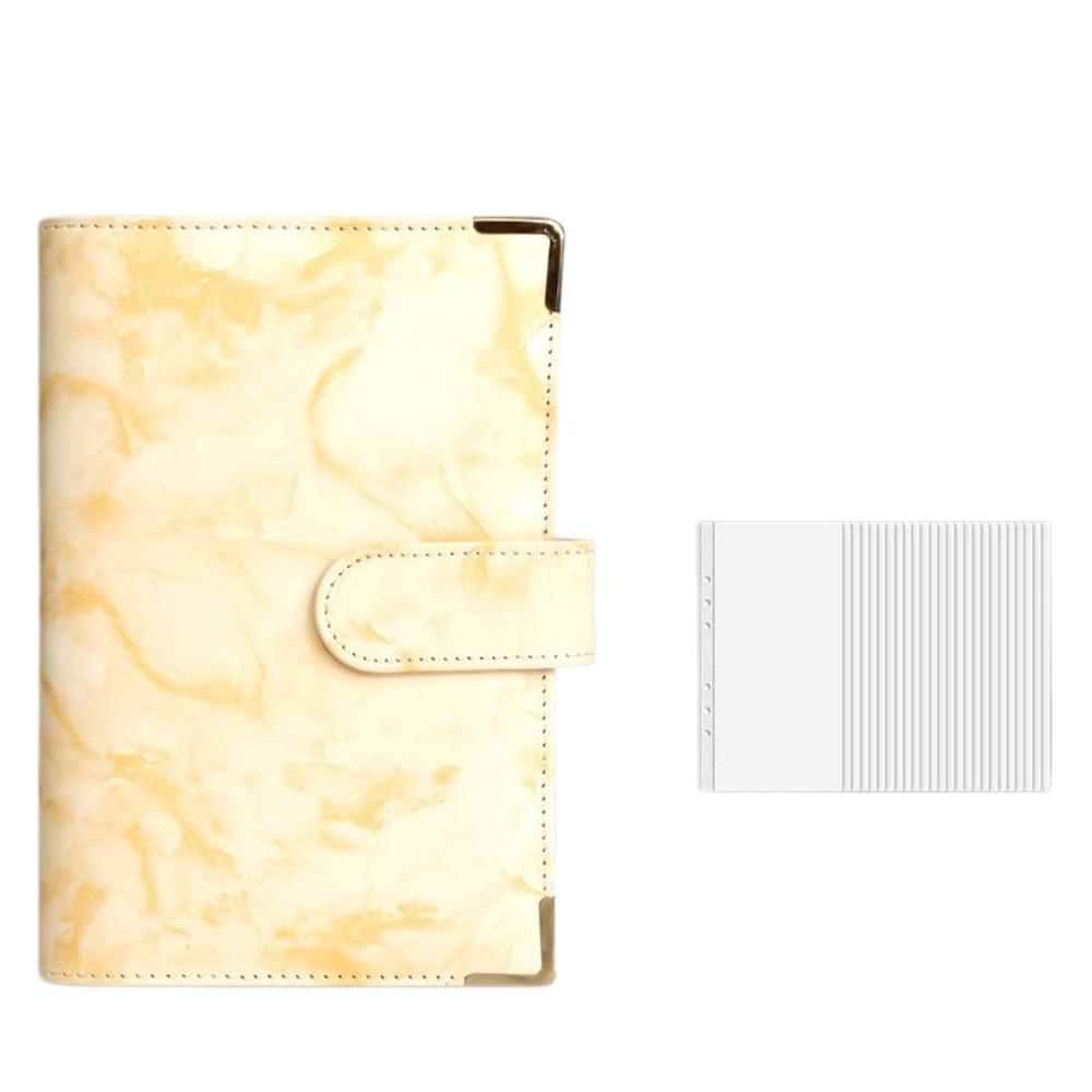 Faux Leather Savings Challenges Book Marbling/Leopard Print Mini Budget Binder Save Money