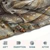 1Pc Mandala Animal Print Flannel Blanket, High quality Comfortable for All Seasons, Home Decor, Warmth and Comfort, Perfect for Christmas Gifts
