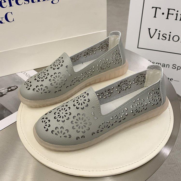 Модные весенние женские туфли на плоской подошве, женская обувь из натуральной кожи, женские мокасины с вырезами, балетки без застежек, балетки на плоской подошве