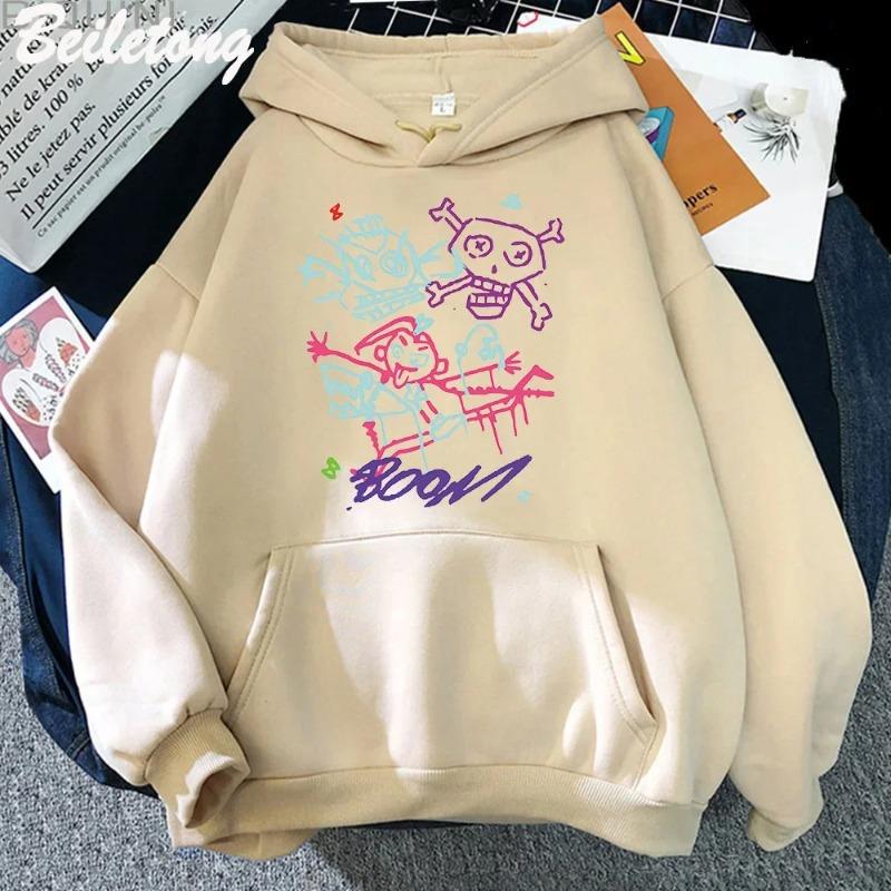 Arcane Jinx Hoodie Monkey Graffiti Style Nice Print Game Lovers Tops Streetwear Women Sweatshirts Pullovers Hoodies & Sweatshirts Women's