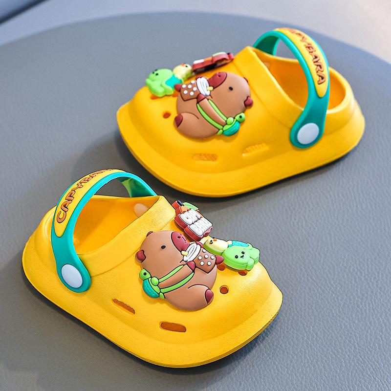Тапочки Baotou Cave для детей, нескользящие, с мягкой подошвой, для мальчиков и девочек, детские сандалии, летние тапочки