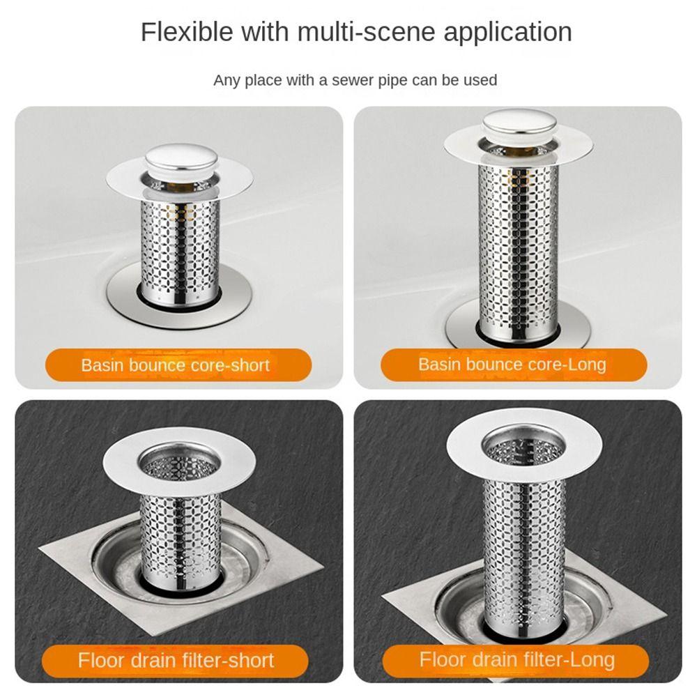 Ловушка для волос Выдвижной сливной фильтр Антизасоряющий сердечник для раковины Новый фильтр для раковины Аксессуар для ванной комнаты