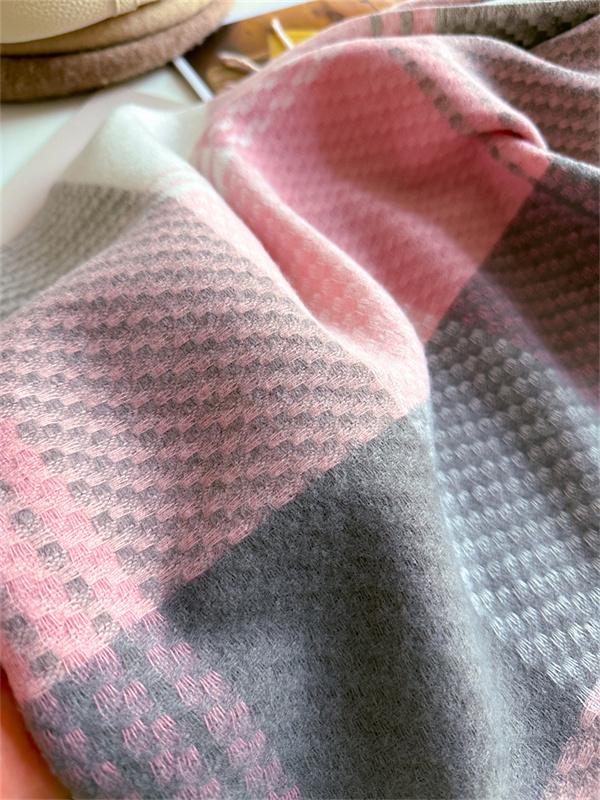 Korean Plaid Knitted Cahmere Scarf Women Shawls And Wraps Female Pashmina Bufanda Lady Thick Warm Winter Blanket Stoles New