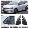 Крышка жалюзи окна для VW Polo MK4 9N MK5 6R 6C MK6 AW TSI MPI GTI 2001-2024 Задние треугольные жалюзи окна Солнцезащитный козырек Воздуховод