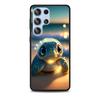 Милый Человечек-черепашка Роскошный Чехол для Samsung Galaxy S23 S21 S20 FE S24 S22 Ultra S10 S10e S9 Plus Мягкий Черный ТПУ Чехол для Телефона