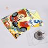 proof beach towel with Bread Thief pattern - soft,absorbent,quick-drying,machine washable - perfect for swimming,camping,bathing