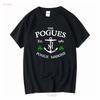 Ретро Футболка The Pogues Pogue Mahone Шейн МакГоуэн Спайдер Стейси Эндрю Ранкен винтажная Стиранный мужская Унисекс Эластичная