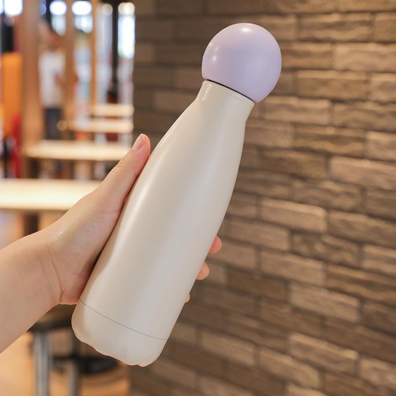 Creative Bowling Thermos Cup Stainless Steel Portable Water Bottle Leakproof Drinking Bottles Gym Travel Outdoor Sports Kettle