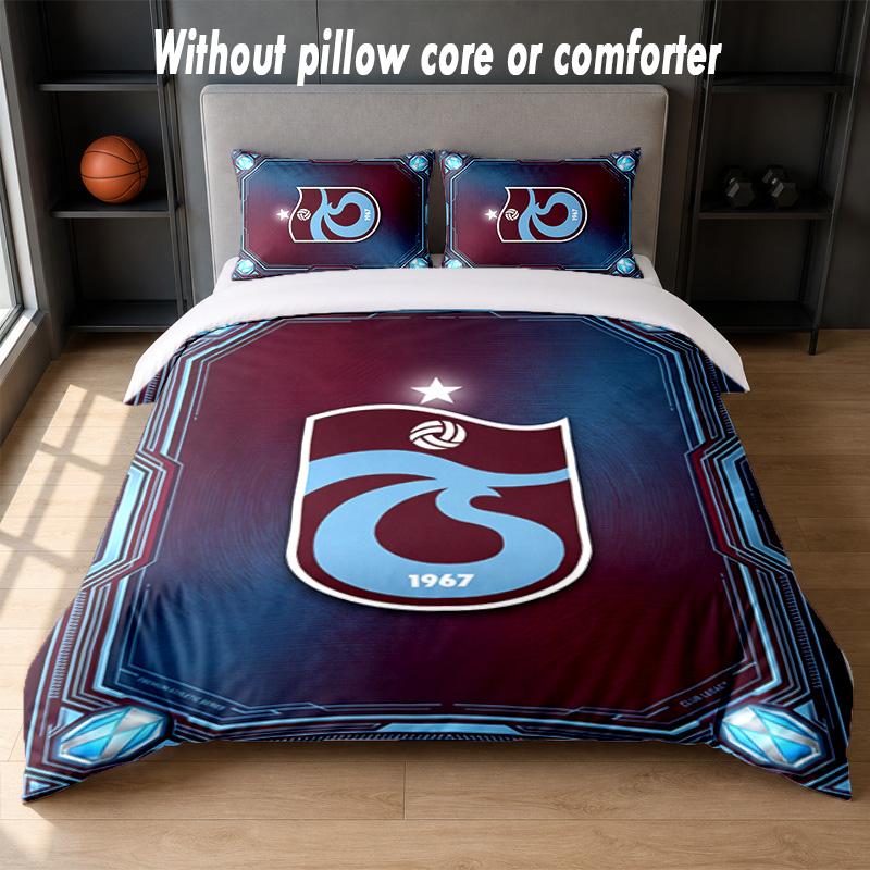 Trabzonspor FC Design Bed Bedding Set 1 Duvet Cover + 2 Pillowcases Soft Breathable Household Bed Linens