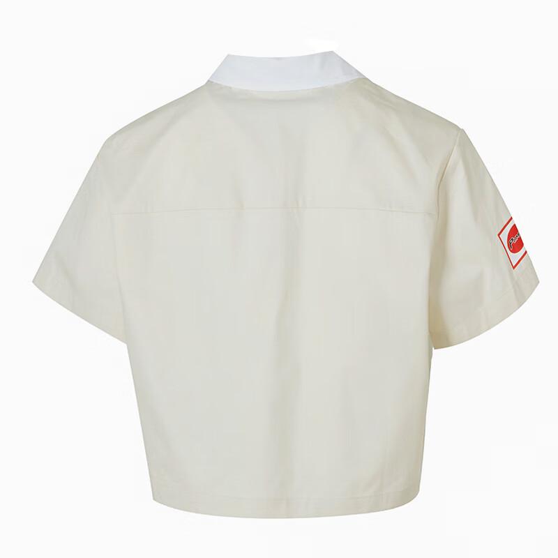 Puma Логотип Спортивный Повседневный Дышащий Футболка с коротким рукавом Женские рубашки Бежевый 633645-87