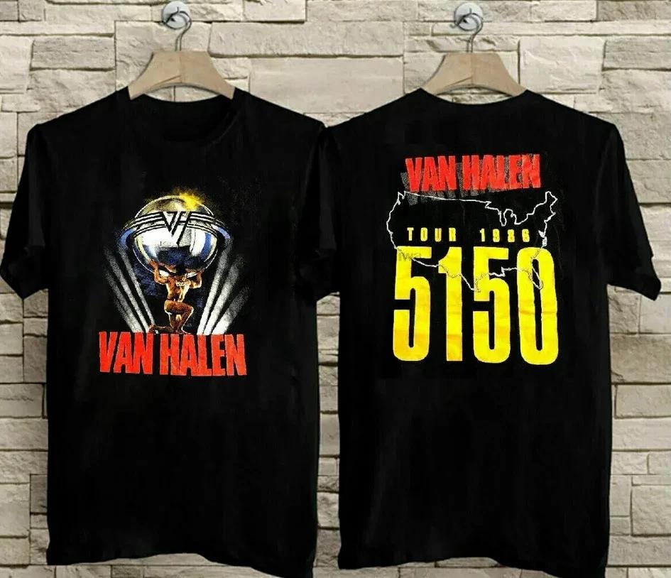 Редкая концертная футболка тура Van Halen 5150 1986 года, винтажная классическая футболка Van Halen