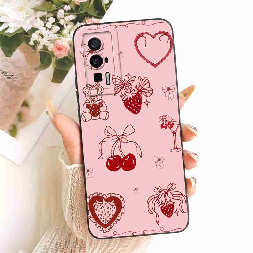 Simple Design For Redmi K60 5G Case Cat Butterfly Silicone Back Cover For Redmi k60 K60 Pro 5G 22127RK46C Phone Cases Bumper