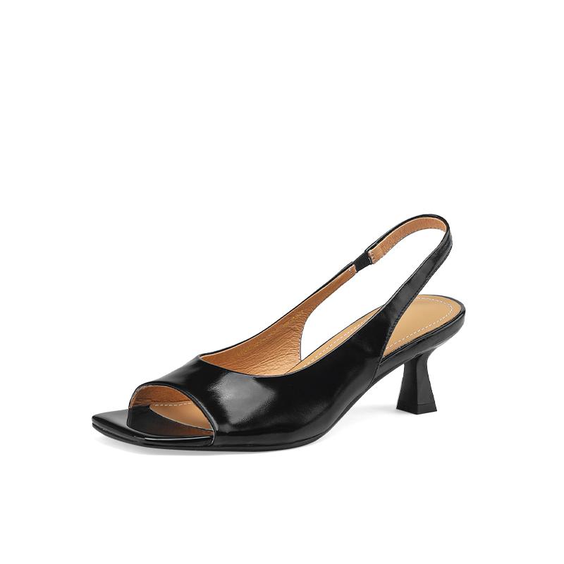 Летние женские босоножки с открытым носком, модные слипоны, туфли-слингбэки, женские вечерние сандалии