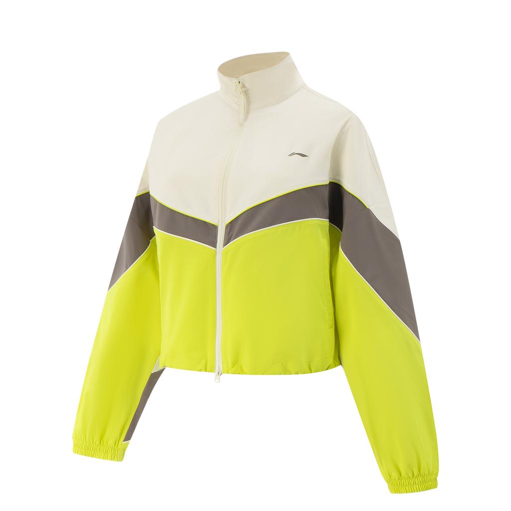 Li-Ning Fitness Series Color Block Zipper Stand Collar Versatile Casual Windbreaker Women Outerwear AFDV690-6