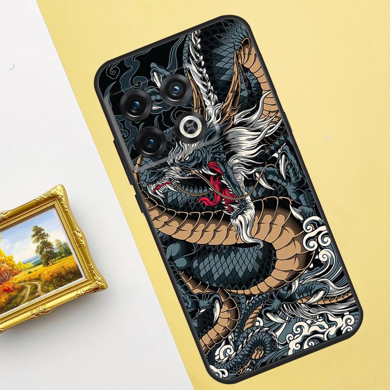 Японский Дракон Художественный Чехол Для Oneplus 10 Pro 9 Pro Ace 10T 9RT 8T Чехол Для Oneplus Nord 2 2T CE N10 N20 N300