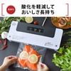 Ohm Electric Vacuum Packing Machine Упаковочная машина для запечатывания вакуума Машина для запечатывания пищевых продуктов Машина для домашнего использования, белая Ширина 388 x Высота 77 x