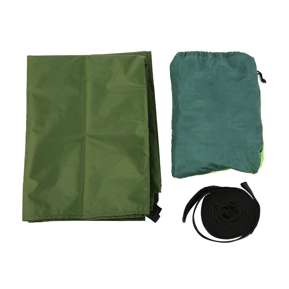 Портативный подвесной кемпинговый гамак с москитной сеткой и дождевиком для дворового сада