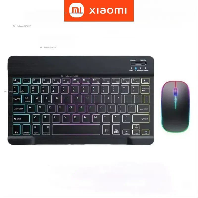 Xiaomi Беспроводной набор клавиатуры и мыши, русская раскладка, черный, серый