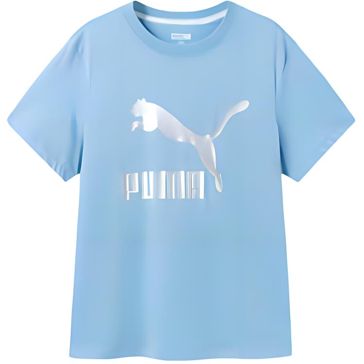 Puma Спортивная футболка ледяно-голубая для подростков 353924117202-80901