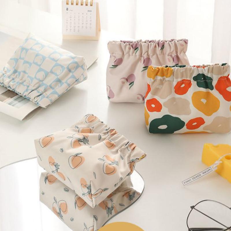Sanitary Napkin Storage Bag Women Tampon Bags Credit Card Holder Pouch Organizer