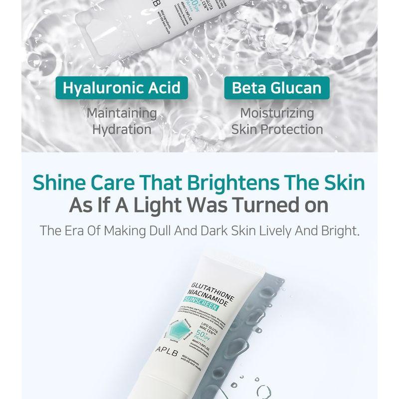 APLB Солнцезащитный крем с глутатионом и ниацинамидом