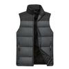 Windproof Men Vest Cotton Padded Thicken Plus Size Zipper Waistcoat for Daily Wear