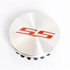 AJR3 4pcs x 68mm Car Logo Wheel Center Hub Caps Rim Cover Emblem Sticker for Chevrolet Camaro SS Letters ABS Accessories
