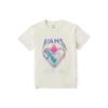 Vans T-Shirts Women's Ecru Crew Neck Moderate Straight Fit (Unisex) T-Shirts VN000KPEFS8