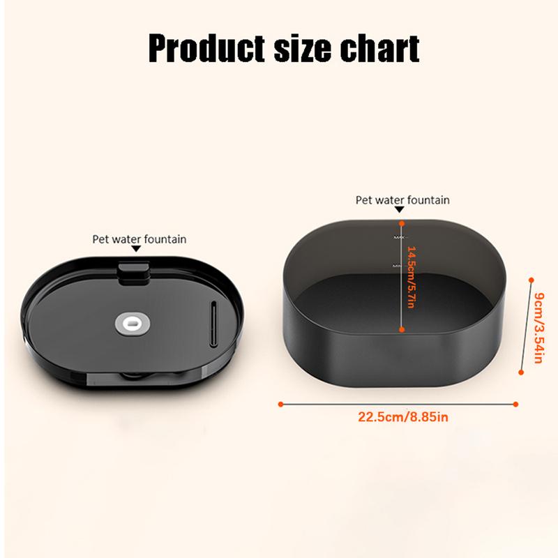 2.2L T-shaped Cat Water Fountain,Pet Water Dispenser With Filter,Dog Drinking Fountain For Cats,Ultra Quiet Water Pump