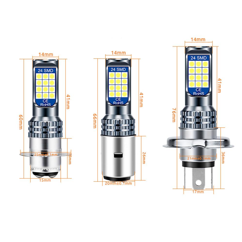 1 шт. H4 BA20D P15D светодиодные лампы для фар мотоцикла 6000k Hi/lo Beam 3030 12SMD Moto LED аксессуары для скутера ATV противотуманные фары желтые