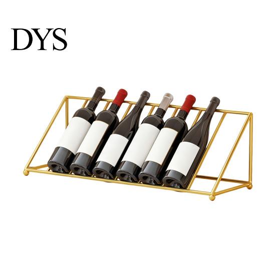 Decorative Wine Display for Restaurant Liquor Bottle Shelf, Tilted Iron Art Rack, Modern Rack Countertop Style Holder, Home Bar Kitchen And